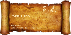 Pokk Lina névjegykártya